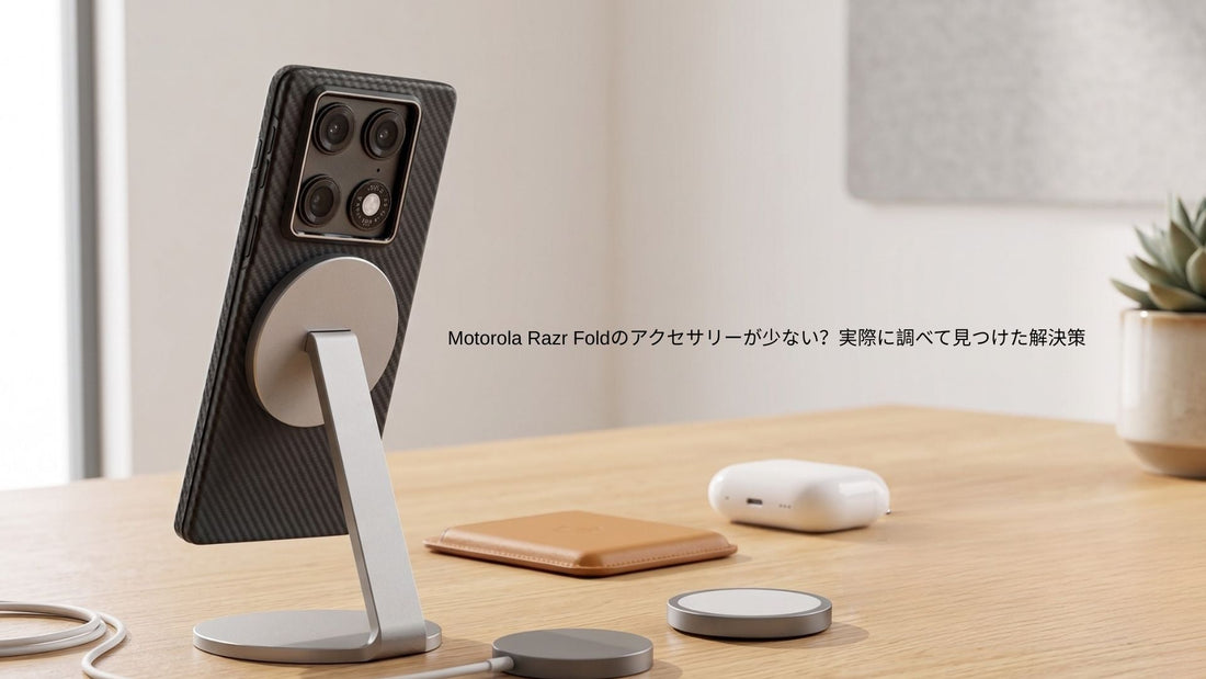 Motorolaアクセサリーと並ぶThinBorne Motorola Razr Fold 