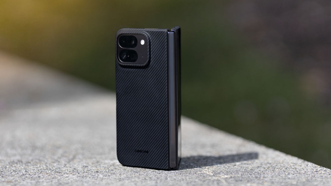 Pixel 11 Pro Fold case in outdoor background