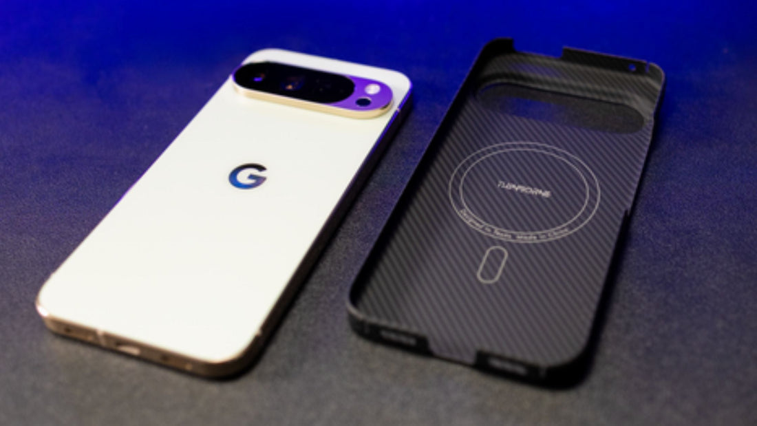 Pixel 11 Pro XL case beside phone
