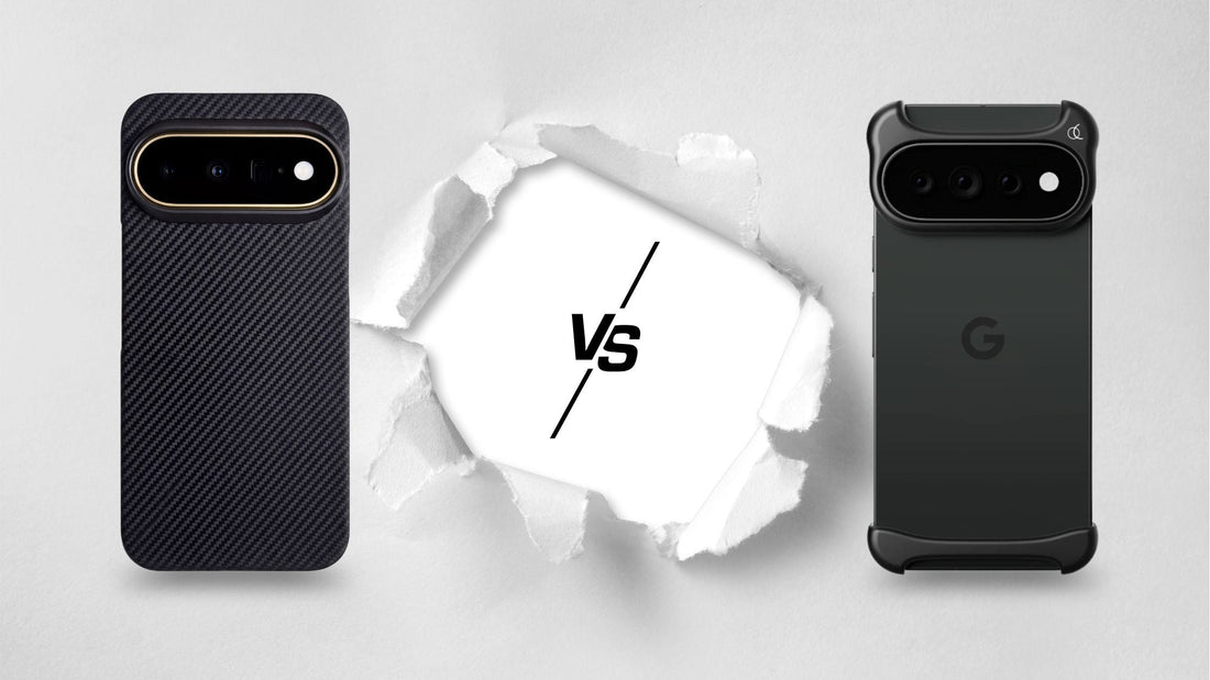 ThinBorne case beside Arc Pulse case for Pixel 11 Pro
