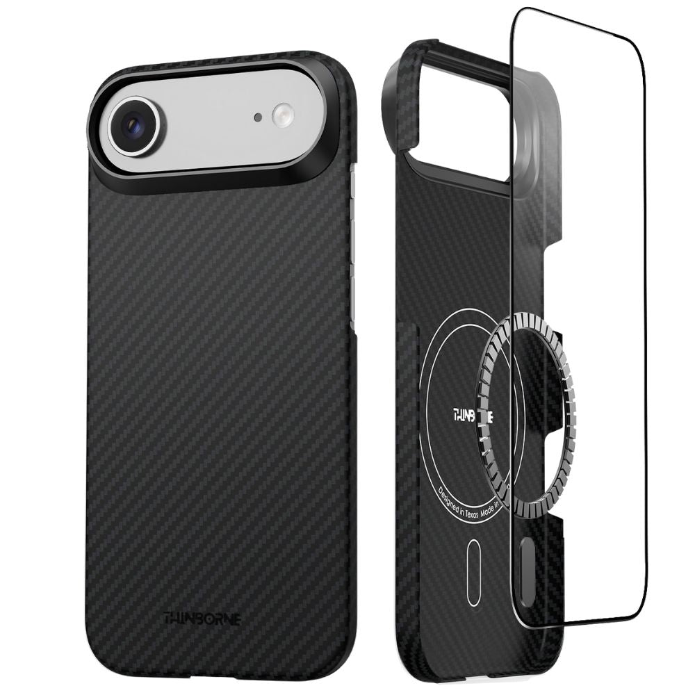 iPhone Air 超薄型ケース｜アラミドファイバー｜MagSafe対応 | ブラック