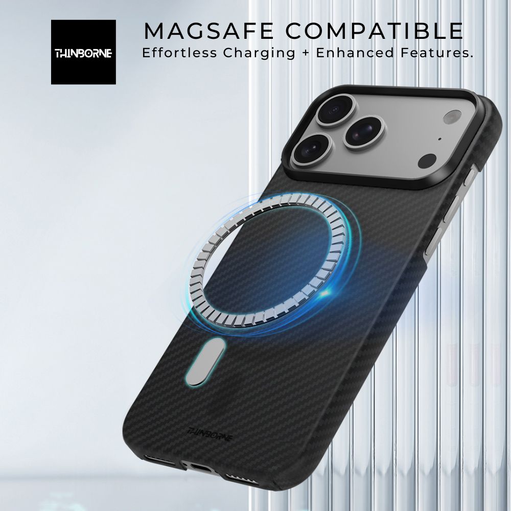 iPhone 17 Pro Max 超薄型ケース｜アラミドファイバー｜MagSafe対応 | ブラック