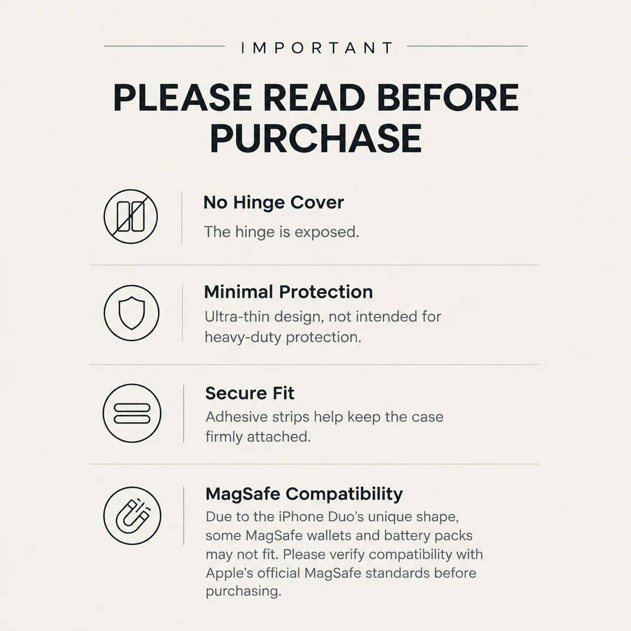 iPhone Duo 超薄型ケース｜アラミドファイバー｜MagSafe対応 | ブラック