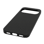 USB-Cポートとスピーカーホールを備えた Google Pixel 11 用ブラックカーボン調ケースの底部アングル