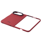レッドのiPhone Duo ケースの内側と外側のフレーム構造を確認できる画像