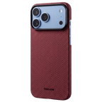 レッドのiPhone 18 Pro ケース｜極薄設計の高級アラミド繊維ケース