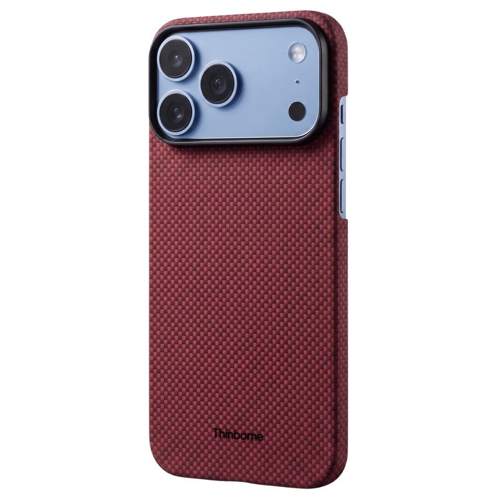 レッドのiPhone 18 Pro ケース｜極薄設計の高級アラミド繊維ケース