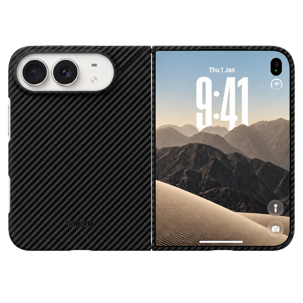 iPhone Duo 超薄型ケース｜アラミドファイバー｜MagSafe対応 | ブラック