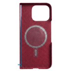 MagSafe対応マグネットリングと固定用テープが付いた Google Pixel 11 Pro Fold 用レッドケース背面の置型内側面