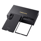 Thinborne ブランドの高級パッケージと Galaxy Z Fold 8 用ブラックアラミド繊維製超薄型ケースセット