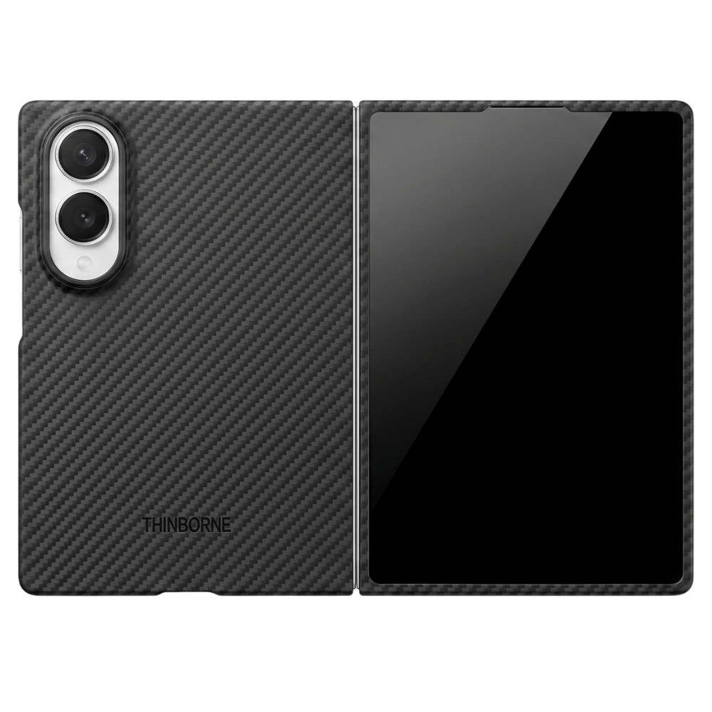     Galaxy Z Fold8 用 Thinborne 超薄型 600D アラミド繊維ケース（ブラック・MagSafe対応）